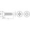 Vis autotaraudeuse similaire DIN ISO 7050